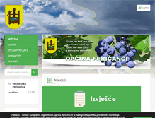 Tablet Screenshot of opcina-fericanci.hr